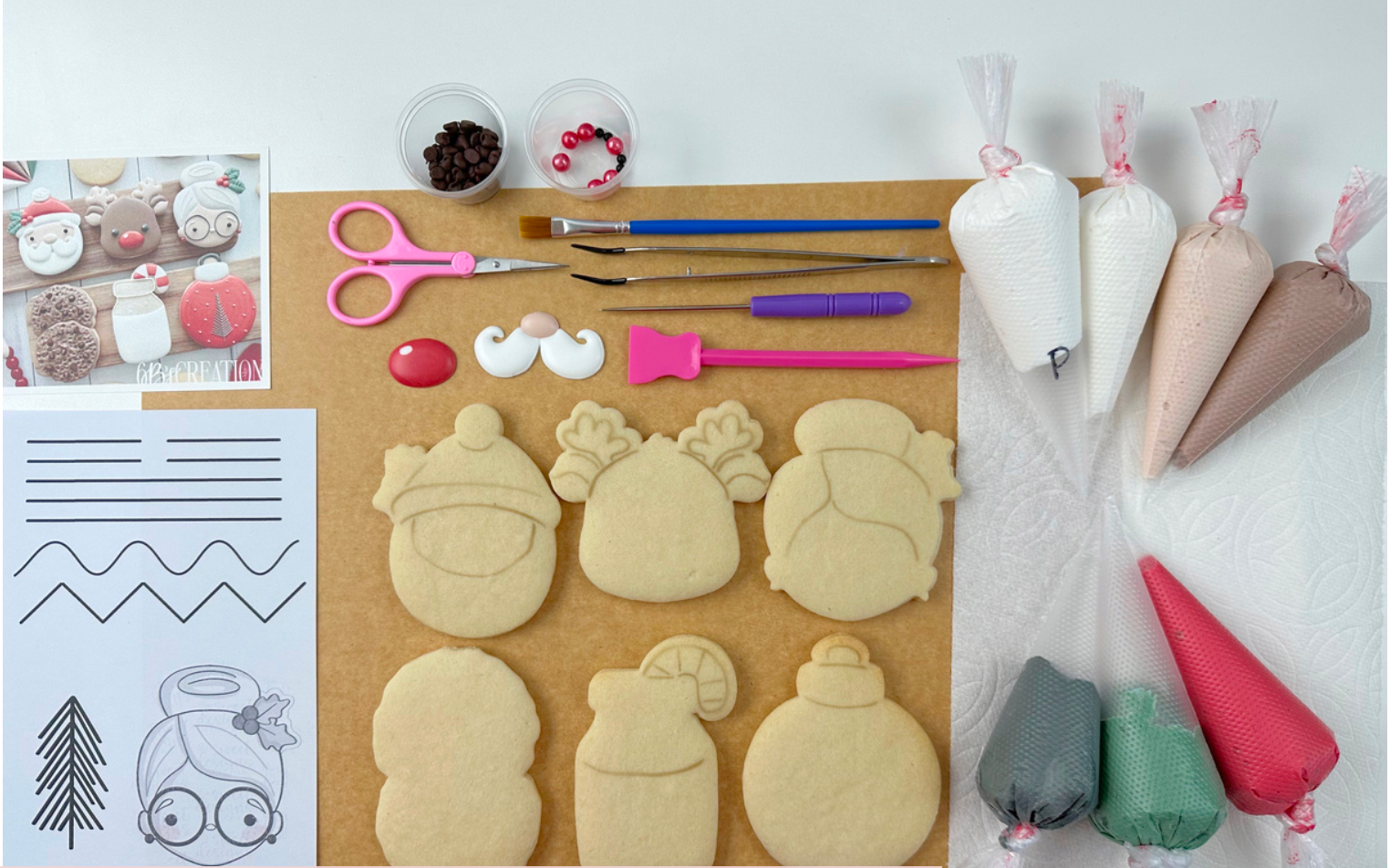 Kids December Cookie Class Experience DIY Kit - Available from 12