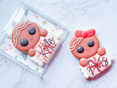 Gingerbread Name Plate Cookies